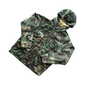 Vintage 80s MILITAIRE Camo Field Jacket | M-65